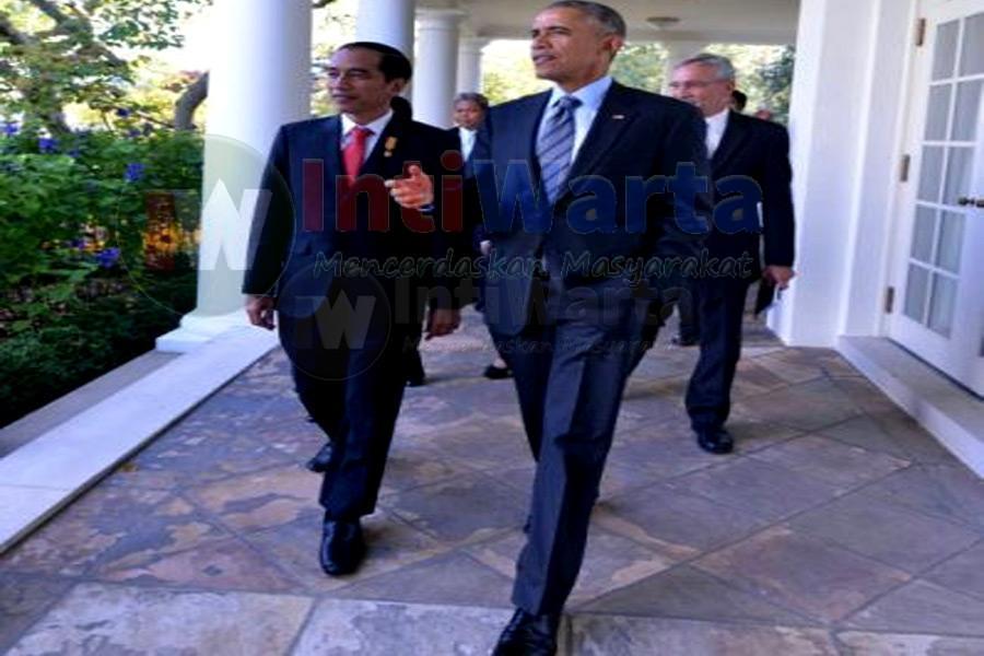 Obama Ajak Jokowi Masuk Lorong Rose Garden
