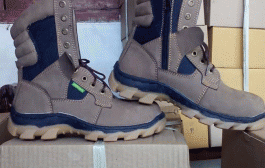 Jual Sepatu Safety Kulit Nubuck Boots Panjang